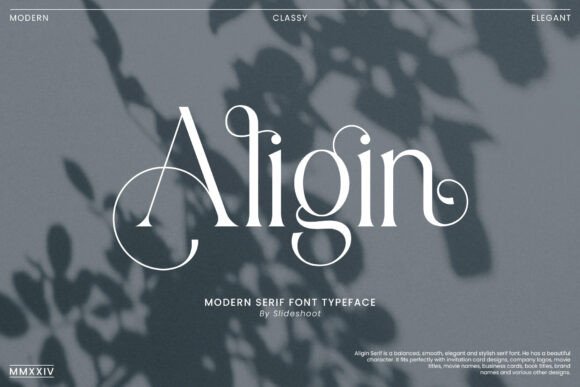 Aligin: The Serif Font That Elevates Small Business Branding