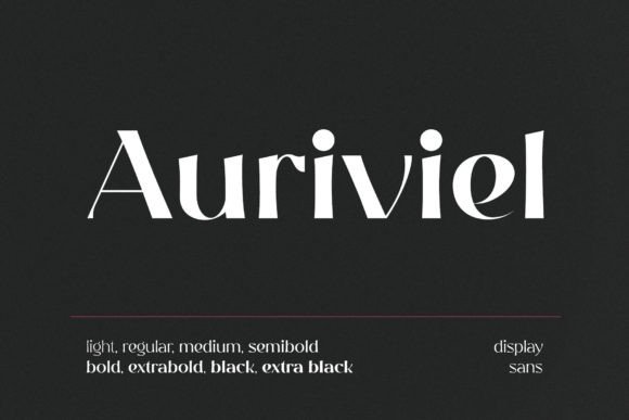 Auriviel: Elegant Display Font