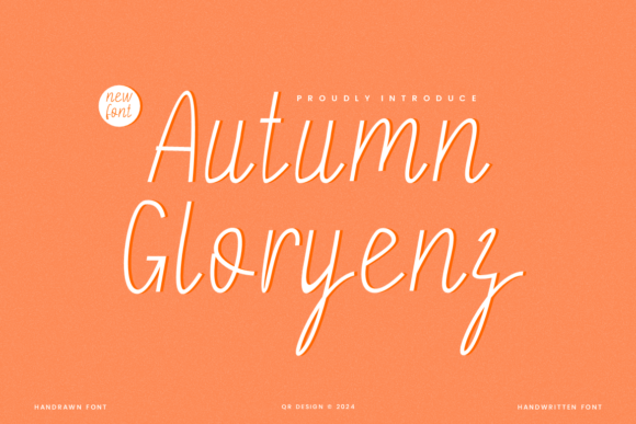 Autumn Gloryenz: A Handwritten Typeface for Warm Editorial Design