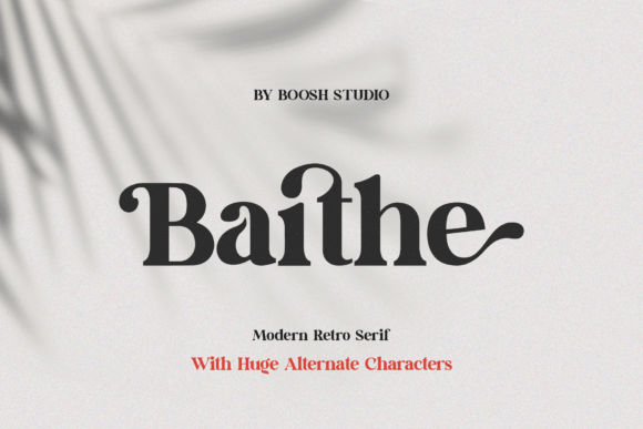 Baithe: A Modern Serif Font for Elegant Web Design