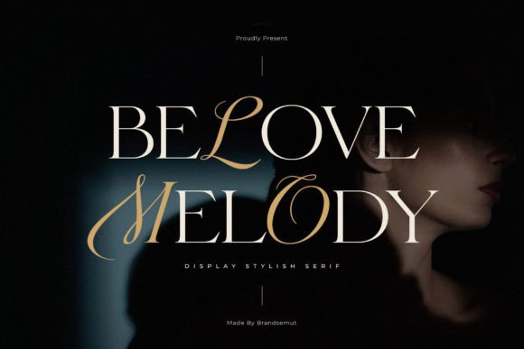 Belove Melody Font for Craft Projects