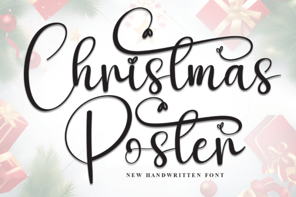 Christmas Poster: A Handwritten Typeface for Editorial Warmth
