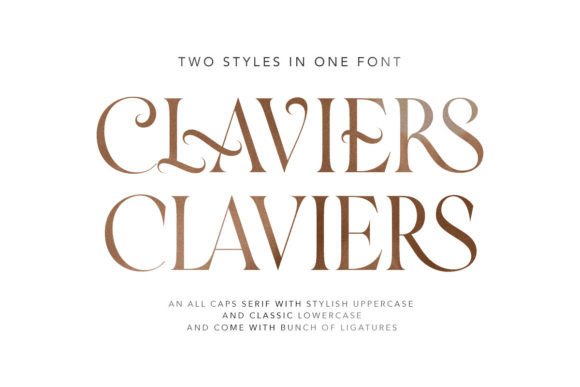 Claviers: A Stylish Serif Font