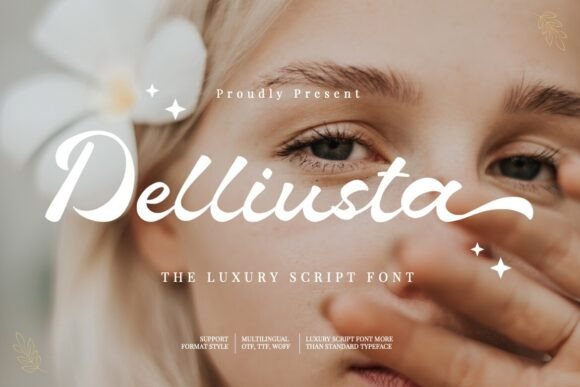 Delliusta: An Elegant Script Font for Editorial Design