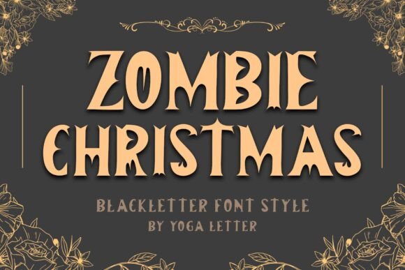 Elevate Your Brand Identity with the Zombie Christmas Typeface