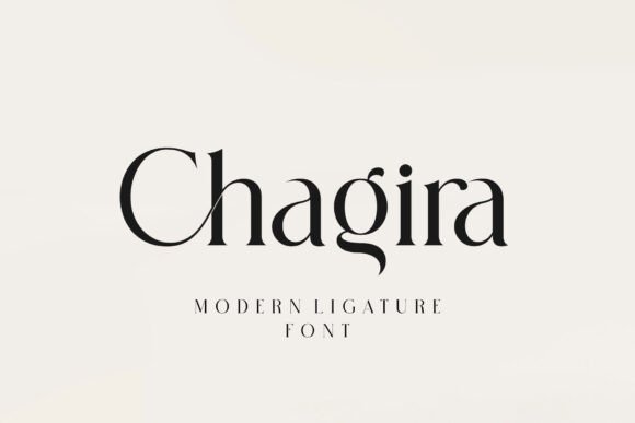 Elevate Your Crafts with Chagira: A Modern Serif Typeface