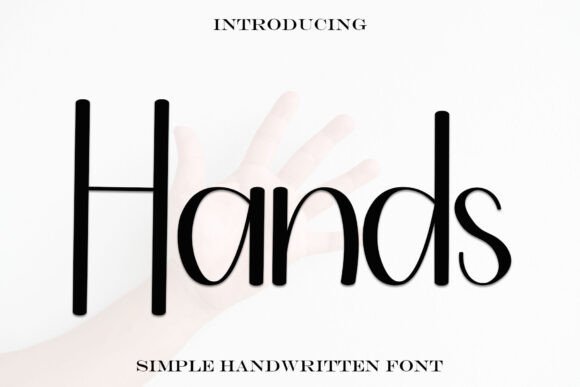 Hands: A Handwritten Typeface for Editorial Design