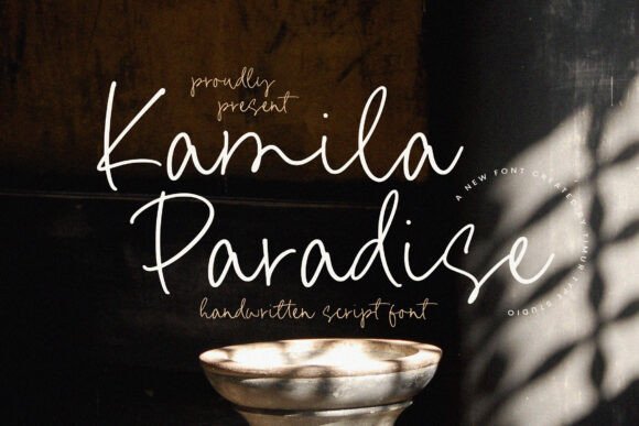 Kamila Paradise: A Handwritten Font for Modern Web Design