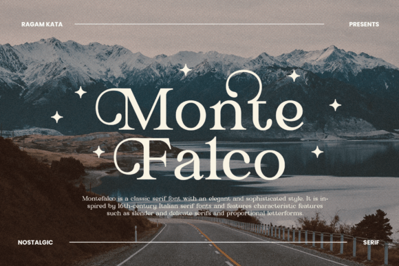 Monte Falco: The Elegant Serif Font for Handmade Brands