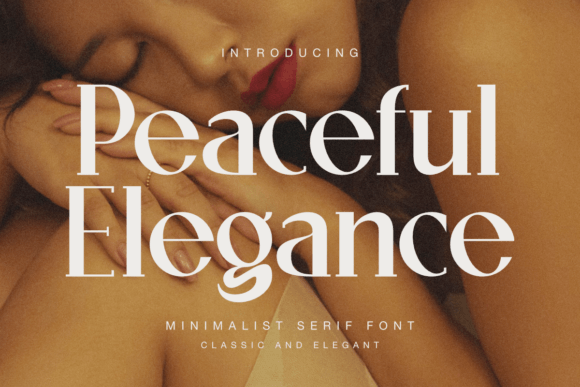 Peaceful Elegance: A Serif Font for Handmade Brands
