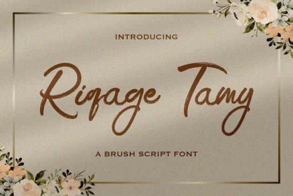 Riqage Tamy: The Dainty Script Font for Handmade Brands