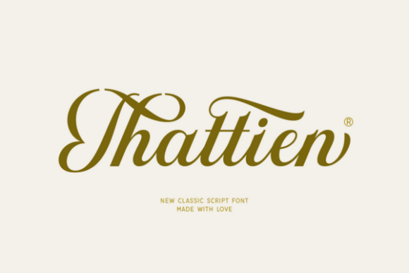 Thattien: The Elegant Script Font for Handmade Brands