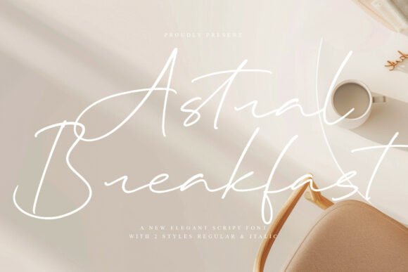 Using Astralbreakfast Regular for Elegant Brand Identity