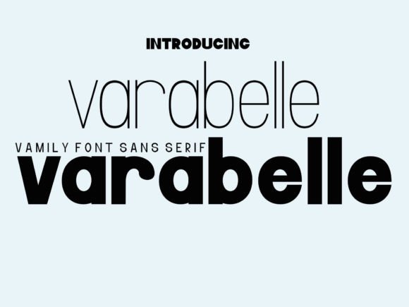 Varabelle: A Modern Sans Serif Typeface for Web Design